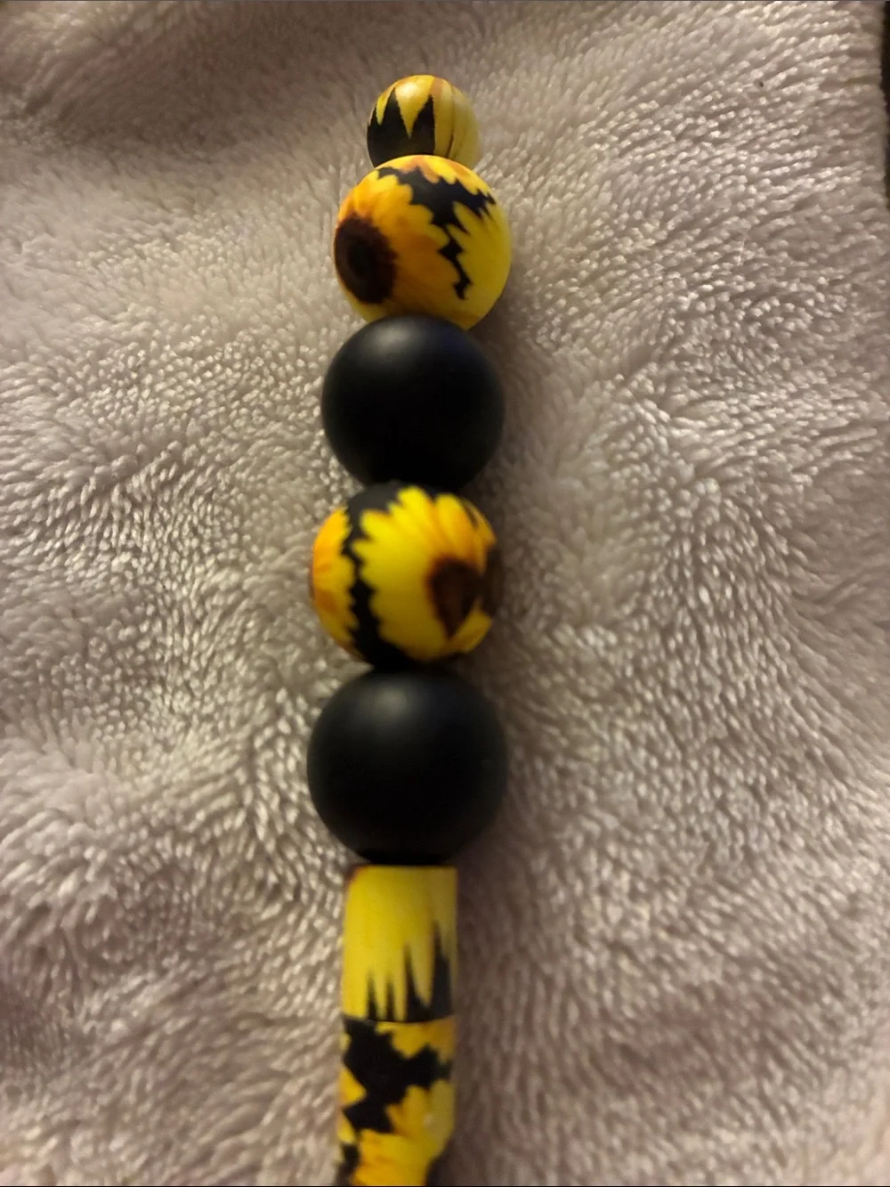 Sunflower Makeup Brush Set - Yellow Black White Floral